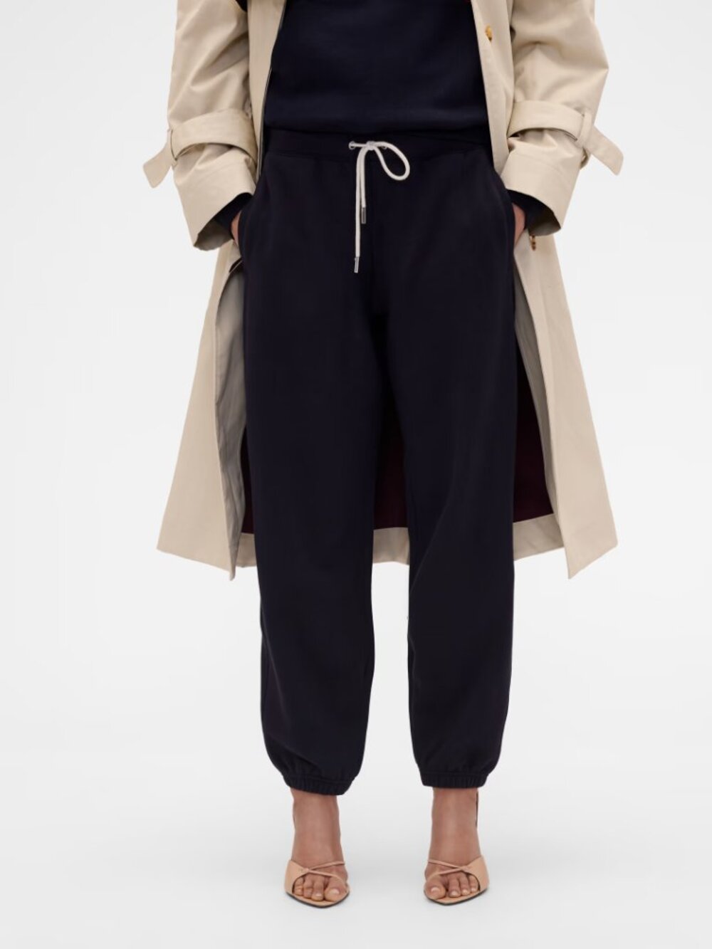 GAP x VICTORIA BECKHAM Navy Blue HEAVYWEIGHT FRENCH TERRY JOGGERS Sweatpants XS